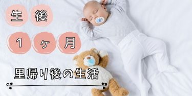 【生後1ヶ月】里帰り終了！自宅に帰ってからの生活はどうする？